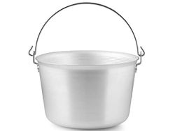 Pentole Agnelli Professional Aluminium 3 Mm. Polenta Pot with Bow Handle