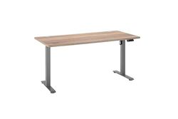 Stella Trading Pronto 2 Bureau électrique réglable en Hauteur - Chêne Sonoma - Bureau réglable avec Boutons mémoire et Affichage numérique - 160 x 75-118 x 77 cm (l x H x P)