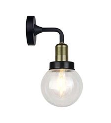 V-TAC LAMPADA DA PARETE A SFERA NERA OPACA IP65 E27 VT-7202BW 8970