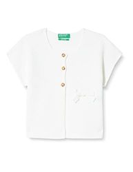 United Colors of Benetton Cardigan för flickor, Bianco 701, 1 År