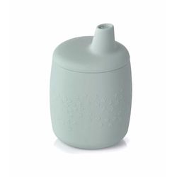 Jané Silicone Learning Cup, Anti-Spill, Easy Suction, Convertible into Cup, BPA Free, Antibacterial, Green
