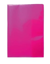 HERMA 19615 Exercise Book Covers DIN A5 Transparent, Transparent, Book Covers Made of Durable, Wipe-Clean and Extra Thick Polypropylene Film, Set of 10 Exercise Book Protectors for School Notebooks, Pink