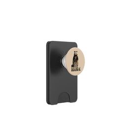Dejar de acosarme cita con lindo tejón Vector Art PopSockets PopWallet para MagSafe