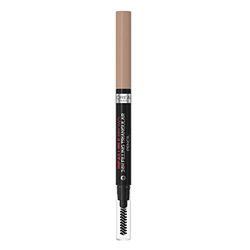 L'Oreal Paris Eyebrow Liner, Brow Filling Triangular Pencil, Natural Matte Finish, With Spoolie Brush, Up to 24H Wear, Infallible 24H, 6.0 Dark Blonde