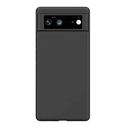 Hoes compatibel met Google Pixel 6 Pro 5G, ultradun TPU zacht frame, hoes, camerabescherming en schermbescherming, anti-vingerafdruk, volledige bescherming, stootvast, zachte telefoonhoes, zwart