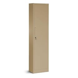 Jan Nowak Armoire de Bureau Métallique C001A 4 Etagères Tôle d'acier Portes Battantes Verrouillable 185 cm x 45 cm x 40 cm (Beige)