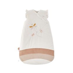 NOUKIE'S - Winterslaapzak 0-6 Maanden (70 cm) - Slaapzak TOG 2 tot 3,5 - Ritssluiting - Polyester/Katoen - Wit & Roze