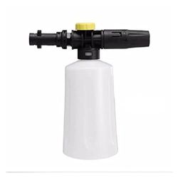 Uutaoumee - Cannone in schiuma, 750 ml, flacone da neve e schiuma per erogatore in plastica, a sgancio rapido, regolabile, compatibile con Karcher K2-K7 J60F (colore : bianco)