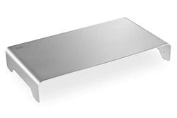 DIGITUS Elevador de monitor de alumínio de design - suporte de ecrã - capacidade de carga 10 kg - antiderrapante - prata