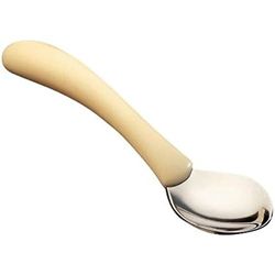 HOMECRAFT Standard Caring Cutlery, Arthritis Aids, For Weak Grip, Easy Grip Eating Utensils for Elderly or Disabled, Teaspoon, Ivory, 1 count