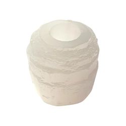 Selenite Mountain Bougeoir 10 cm