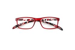 Gafas de Lectura Original 1 Patillas Largas Para Colgar Al Cuello Rojo +1,50