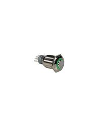 Velleman R1710g Spdt 1 NO 1 NC haute ronde en métal Bague Vert Push Button Switch, Vert