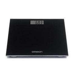 OMRON HN289 Pèse-personne numérique avec grand écran LCD et pieds antidérapants Pèse-personne extra fin, Noir