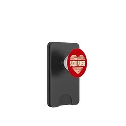 Amor Corazón Hechos Futbolistas Amante Deportes Vida Atleta PopSockets PopWallet para MagSafe