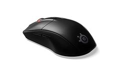 SteelSeries Rival 3 Wireless - Wireless Gaming Mouse - 400+ Hour Battery Life - Dual Wireless 2.4 GHz and Bluetooth 5.0 - 60 Million Clicks - 18,000 CPI , Black