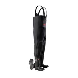 DUNLOP Protective Footwear, LJ2HD43, FieldPRO Neoprene Chest Wader Full Safety, Negro, Talla 43 EU