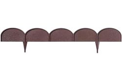 Bordure de jardin Prosperplast 'Garder Line' 20 pièces de plastique 10 x 10 x 0,09 mètres en couleur marron
