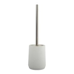 MSV Brosse WC avec Support Polyrésine Norden Blanc