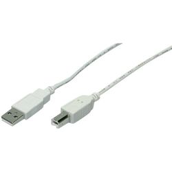 LogiLink CU0007 USB 2.0-kabel, USB-A till USB-B-kontakt, 2 m