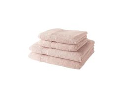 TODAY 2 Hand Towels 50 x 90 cm + 2 Bath Sheets 70 x 130 cm 100% Cotton Sand Roses