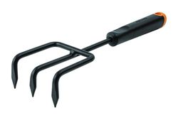 Fiskars Sarchiello, Lunghezza 30,5 cm, Testa in acciaio inox/Impugnature in plastica, Nero/Arancione, Ergo, 1027019
