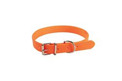 JANUEL - halsband voor honden, PVC, lengte 45 cm x breedte 25 mm, oranje