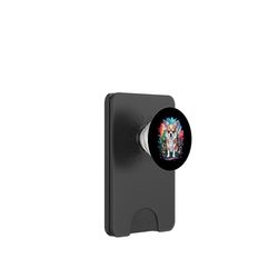 Chihuahua en colores de agua brillantes y coloridos PopSockets PopWallet para MagSafe