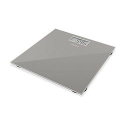 Ufesa BE0906 Badkamer Weegschaal, 29 x 28 cm, Slim High Design, Maateenheden: KG/LB/ST, Max 150 KG/Precisie 100g, Auto-Stop, Wit/Grijs
