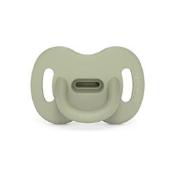 Suavinex, Siliconen fopspeen voor baby's van 0 tot 6 maanden, fopspeen met fysiologische speen super zacht en flexibel, ideaal om te slapen, kleur essence, groen
