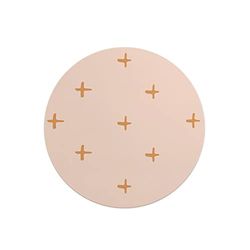 Questo Casa, Rund musmatta med digitalt tryck, halkfri baksida, för kontor och hem, diameter: 22 cm