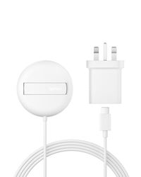 Belkin Magnetic Wireless Charging Pad 15W with Pop-Up Stand - MagSafe-Compatible Certified Qi2 Wireless Charger for iPhone 16 Series, Samsung Galaxy S25 Series, AirPods with PSU Included - Black