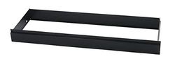 BISLEY Marco telescópico de 1200 mm para EuroTambour, Metal, 333 Negro, 36 x 110.5 x 12.1 cm
