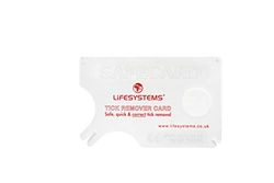 Lifesystems Tick Remover Credit Card Size With Magnifying Lens For Quick And Easy Removal, White