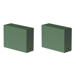 OXFORD Boîte de transfert dos 12 cm Vert foncé (Lot de 2)