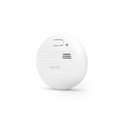 Garza - Detector de fumo padrão com sensor fotográfico, alarme 85 dB, indicador LED, botão teste, funcionamento sem cabo, bateria 9 V incluída, ideal para cozinhas e garagens