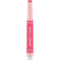 Catrice Melt & Shine Juicy Lip Balm, nr 050, rosa, fuktgivande, förstorande, glänsande, strålande fräsch, vegansk, oljefri, utan parabener, nanopartiklar fri, 1-pack (1,3 g)