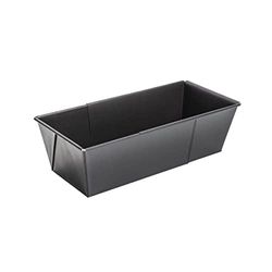 Zenker Molde retangular ajustável ou expansível, de 20 a 35 cm de comprimento, em aço com revestimento anti-aderente de teflon preto, 20 x 11,5 x 7 cm, 1 unidade