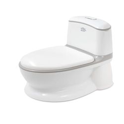 Interbaby - Pot Bebe Toilette Blanc | Pot Enfant avec Chaîne Lumineuse et Son de Chasse d'Eau | 18 Mois - 2 Ans | Confortable, Sûr, Amusant | Support Toilette en Papier, Base Antidérapante