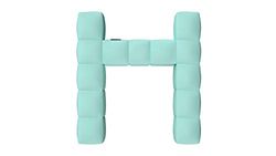 Pigro Felice 1-9211-988-Agreen Respaldo de Lujo Inflable, PVC, Verde, 117x117x72 cm
