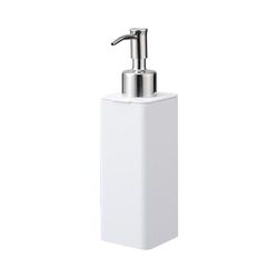 Yamazaki 4829 Tower Distributeur Slim, Blanc, Résine ABS, Minimaliste, 5.5 x 7 x 19.5 c m