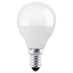 EGLO Led E14, lampadina, Led da 5 watt (equivalente a 40 watt), 470 lumen, E14 Led bianco caldo, 3000 Kelvin, lampadina Led P45, Ø 4,7 cm