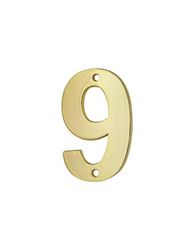 THIRARD FABRICANT DE SECURITE DEPUIS 2069 Thirard 00967199 Height 51 mm Screw-On Wall Plate with Number 9 Accessories Door Equipment for Indoor or Outdoor Use, Grey Aluminium