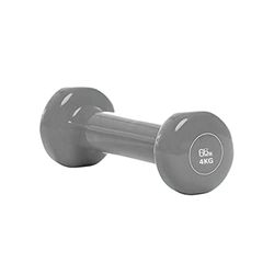 66fit Mancuernas 0,5 kg - 7 kg (4 kg, gris) para levantamiento de pesas, construcción de fuerza, entrenamiento en casa