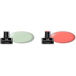 Bluesky Gel Nail Polish, Mint Convertible 80569, Bright, Green, Mint and Summer Coral BSH019, Coral, Peach, Orange, Long Lasting, Chip Resistant, 10 ml (Requires Drying Under UV LED Lamp)