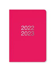 LETTS académico Dazzle A5 1 semana en 2 páginas multilingual rosa 22/23, 00023-030358