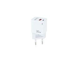 Watio Wave Chargeur - Chargeur Mural et de Voyage, 30 W, avec Ports USB-C (PD) et USB-A (QC), fabriqué en matériau résistant, Compact et léger. *