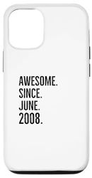 Custodia per iPhone 12/12 Pro Fantastica idea di compleanno da giugno 2008