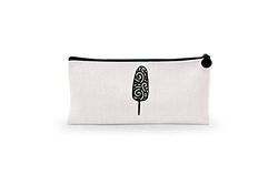 Bonamaison Digitally Printed Canvas Pencil Pouch with Zipper, Zipper Pencil Case for School, Canvas Pen Bag for Kids, Boys, Girls, 100% Cotton, Unisex, 1 Piece, 21x12 Cm