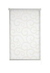 Estoralis | Ornella | Estor Enrollable Diseño Moderno | Sin Taladrar Visillo Translúcido | Blanco/Beige | 75 x 150 cm (Ancho/Alto) Tamaño Tela 72 x 150 cm | Estores para Ventanas y Puertas
